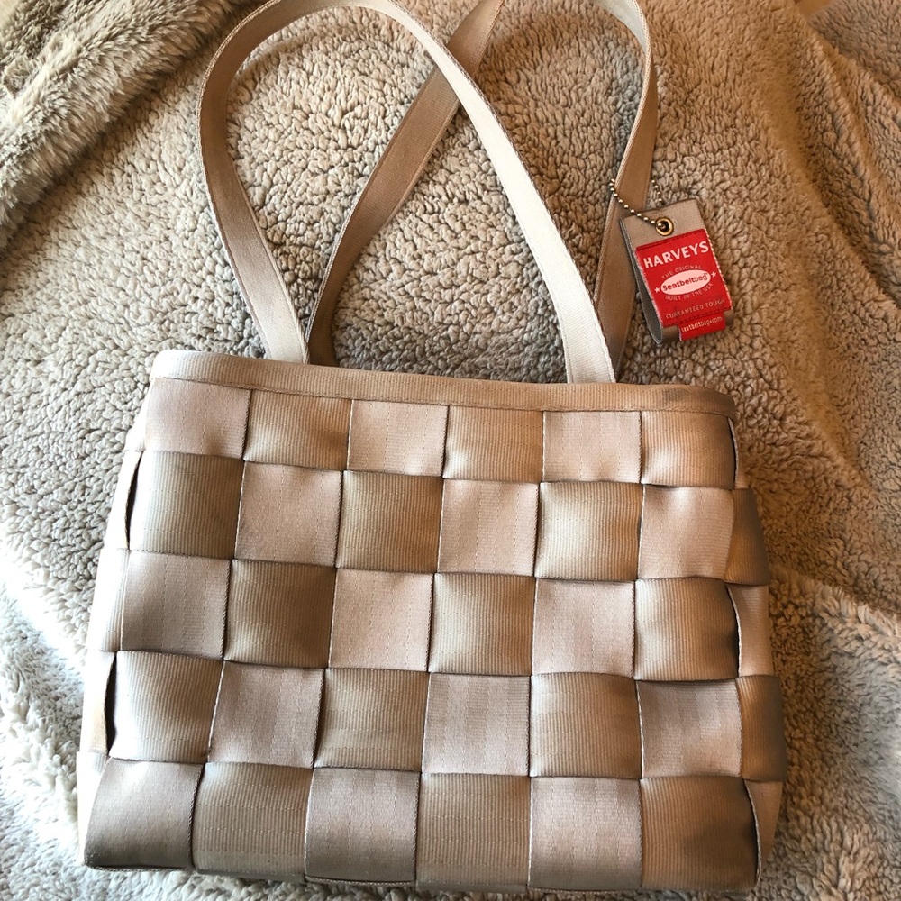 The Original Seatbelt Bag Harvey’s Handbags Large Tote in Tan